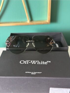 Off-White Rimless Black Sunglasses- Brand new